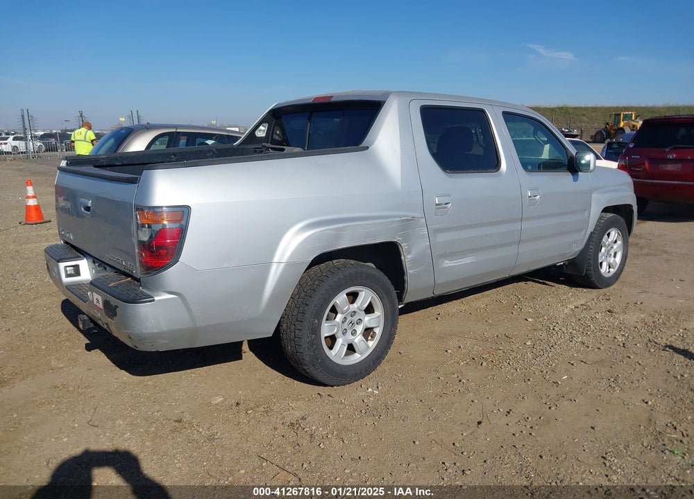 2007 HONDA RIDGELINE RTL VIN: 2HJYK16567H511641