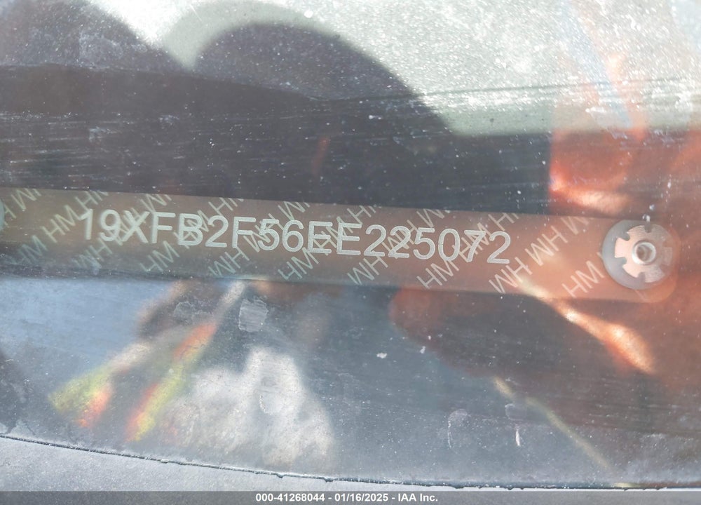 2014 HONDA CIVIC VIN: 19XFB2F56EE225072