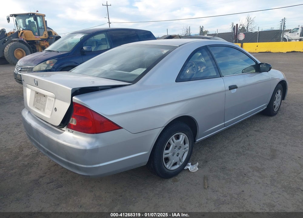 2001 HONDA CIVIC LX VIN: 1HGEM22551L055673