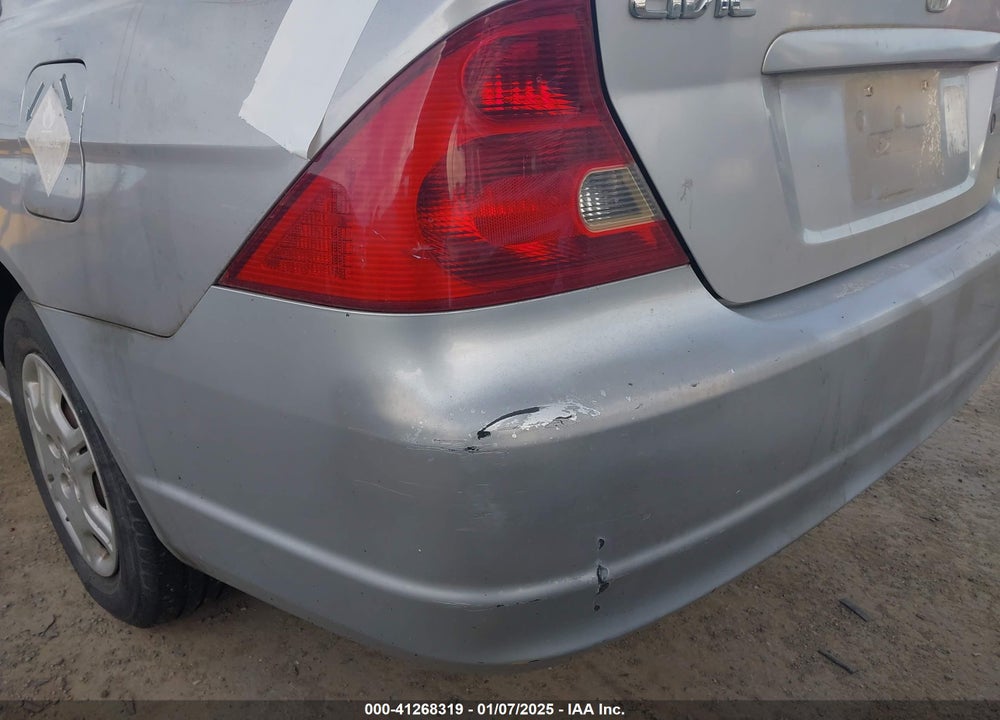2001 HONDA CIVIC LX VIN: 1HGEM22551L055673