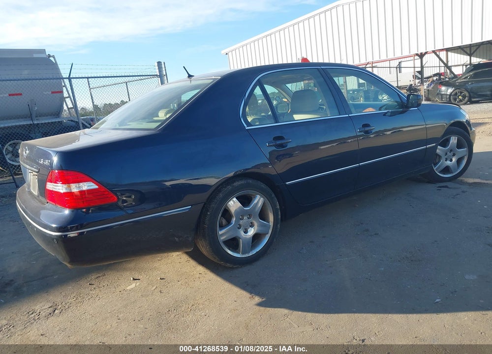 2005 LEXUS LS 430 VIN: JTHBN36F655018860
