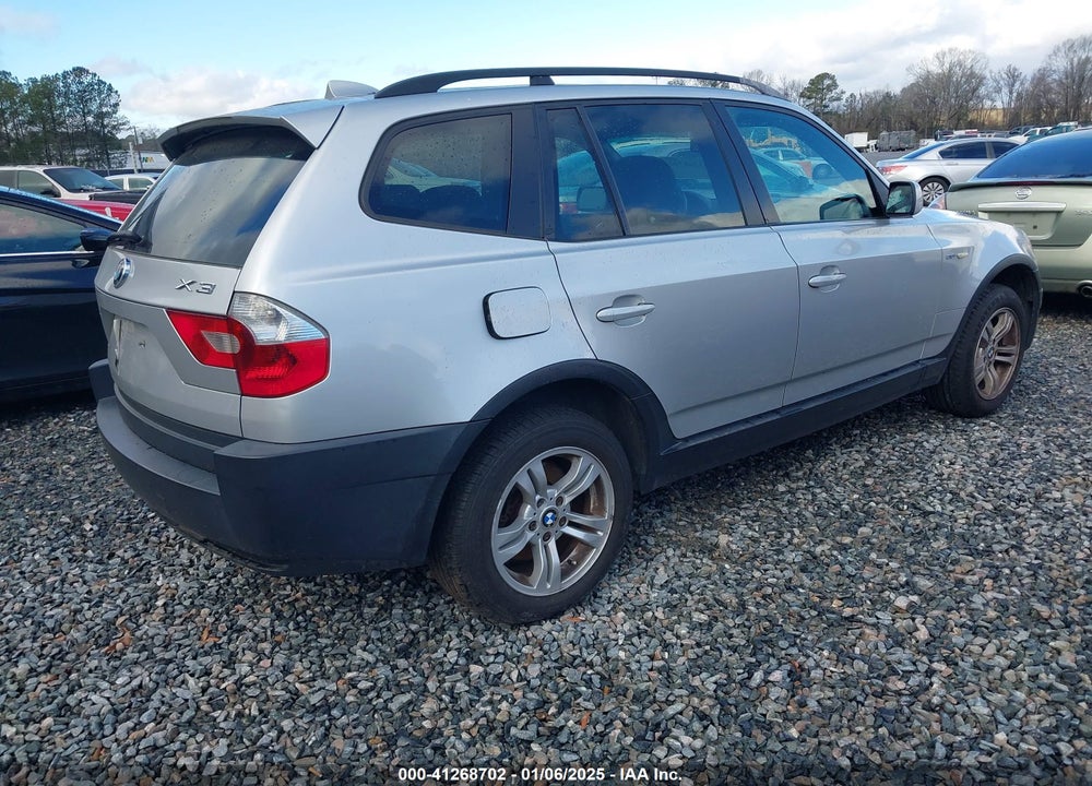 2004 BMW X3 3.0I VIN: WBXPA93444WA65182