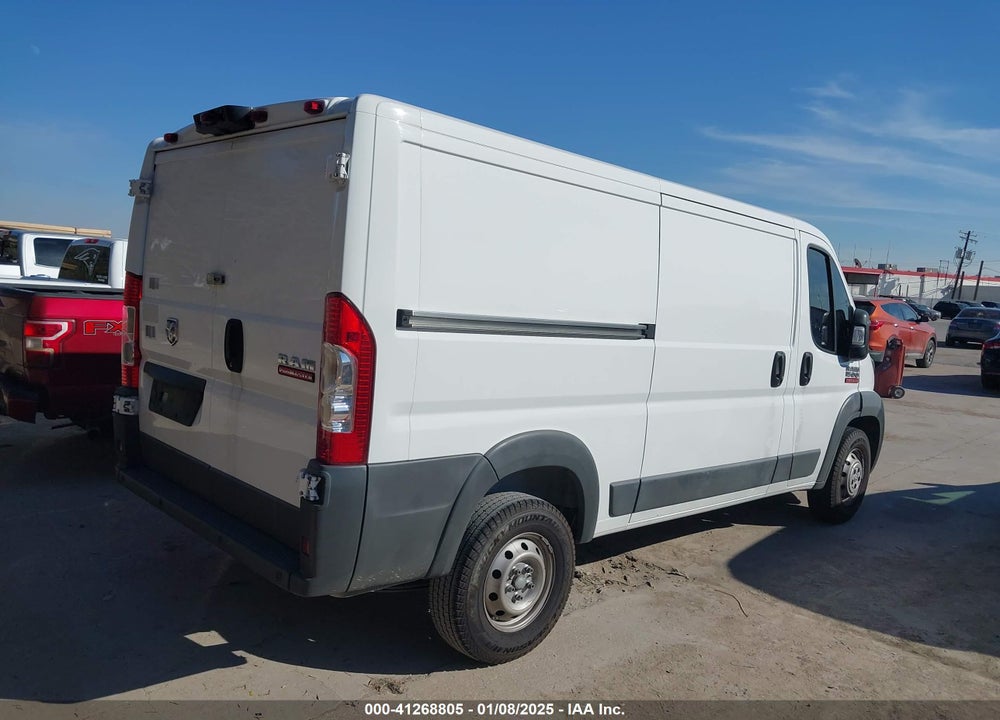 2018 RAM PROMASTER 1500 LOW ROOF 136 WB VIN: 3C6TRVAG0JE110770