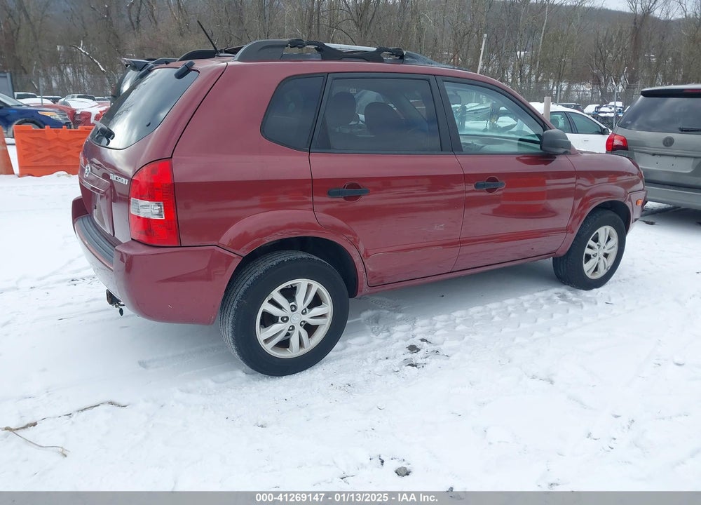 2009 HYUNDAI TUCSON GLS VIN: KM8JM12BX9U956648