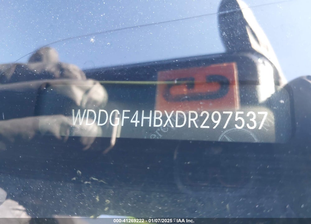 2013 MERCEDES-BENZ C 250 VIN: WDDGF4HBXDR297537