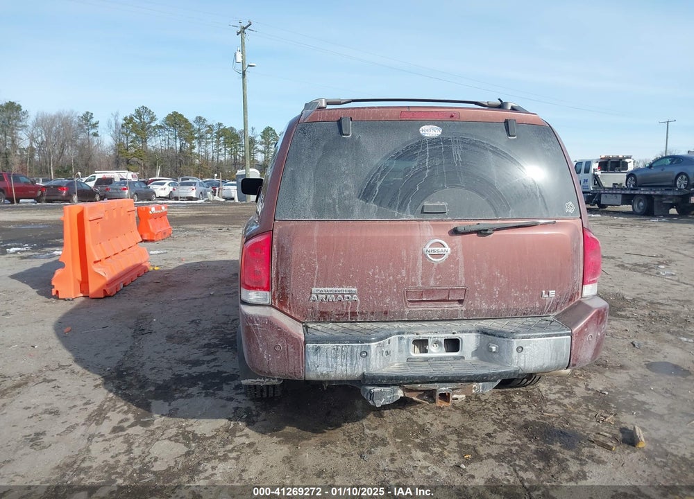 2004 NISSAN PATHFINDER ARMADA LE VIN: 5N1AA08B24N701098