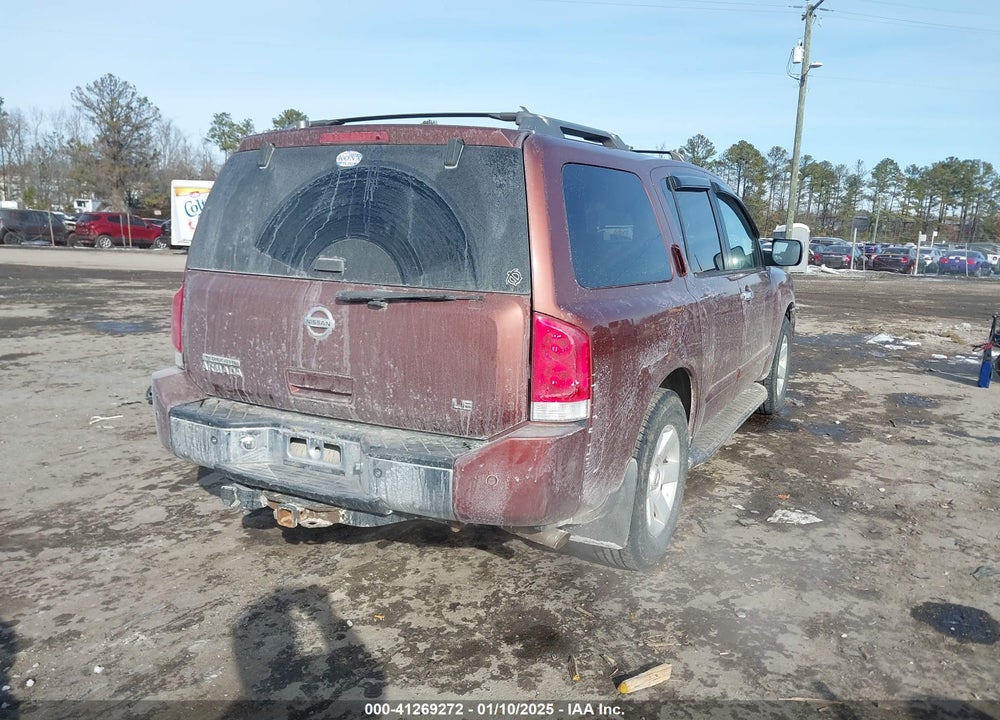 2004 NISSAN PATHFINDER ARMADA LE VIN: 5N1AA08B24N701098