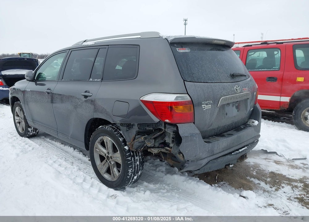 2008 TOYOTA HIGHLANDER SPORT VIN: JTEES43A382073810