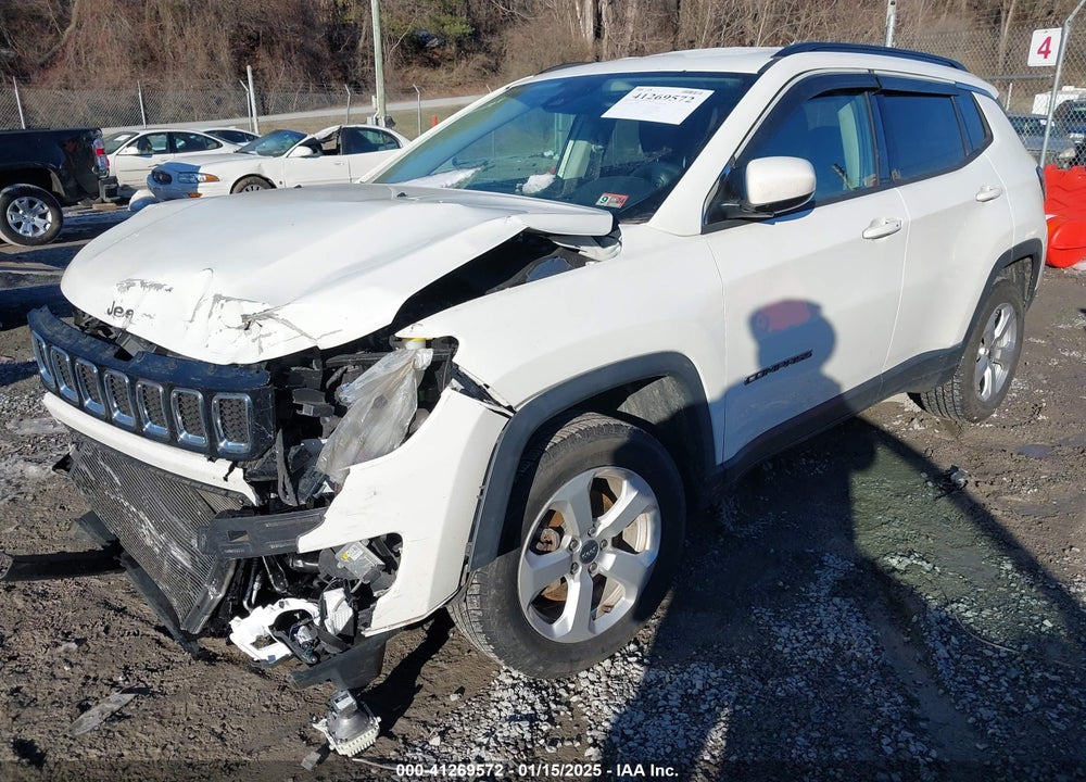 2018 JEEP COMPASS LATITUDE 4X4 VIN: 3C4NJDBB7JT336385