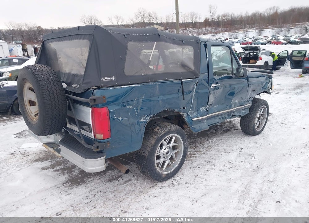 1995 FORD BRONCO U100 VIN: 1FMEU15H2SLA61295