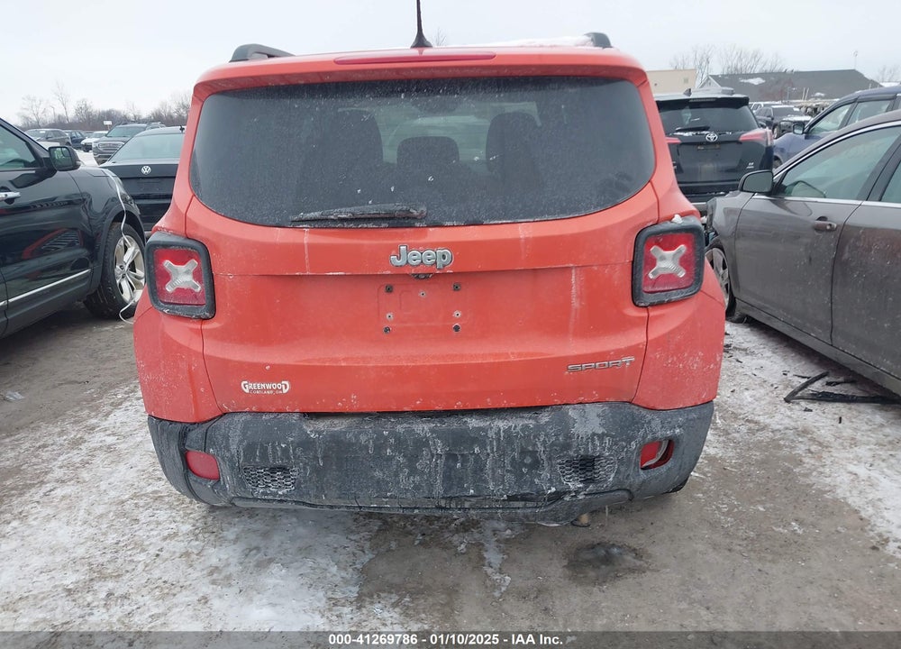 2017 JEEP RENEGADE SPORT FWD VIN: ZACCJAAB4HPE53303