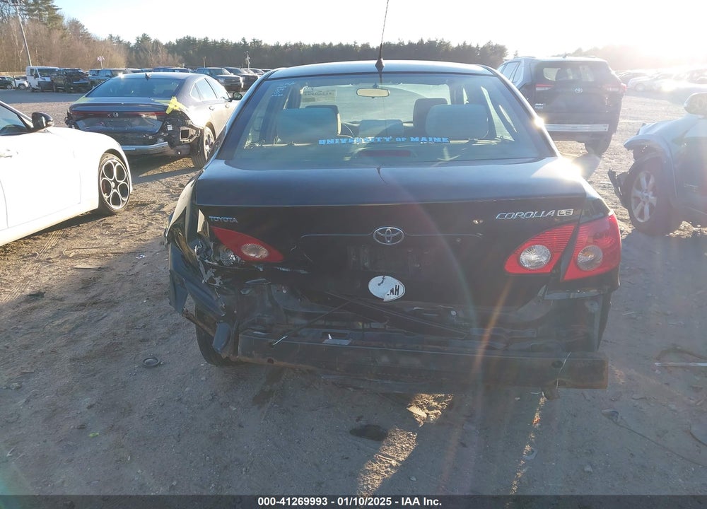 2008 TOYOTA COROLLA LE VIN: 2T1BR30E18C876962