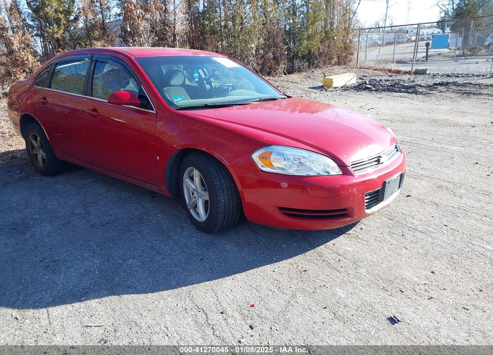 2008 CHEVROLET IMPALA LS VIN: 2G1WB55K289169796
