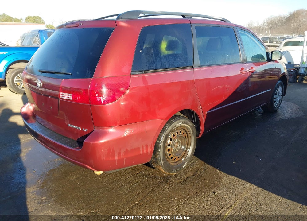 2004 TOYOTA SIENNA LE VIN: 5TDZA23C04S220988