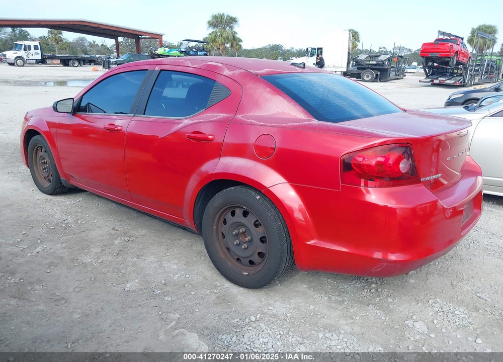 2013 DODGE AVENGER VIN: 1C3CDZAG5DN751013