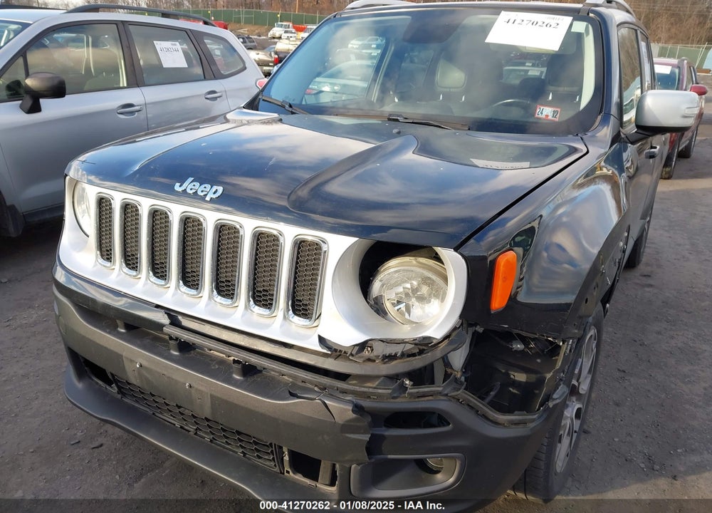 2015 JEEP RENEGADE LIMITED VIN: ZACCJBDT1FPB40006