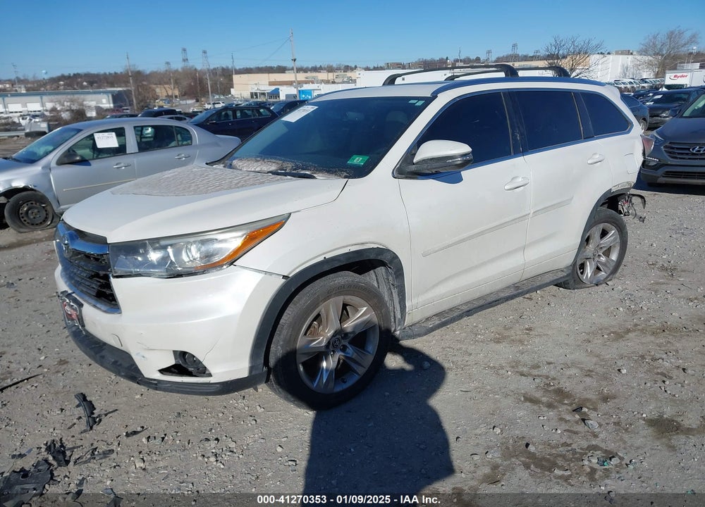 2016 TOYOTA HIGHLANDER LIMITED V6 VIN: 5TDDKRFH9GS262166