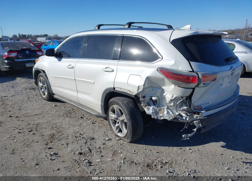 2016 TOYOTA HIGHLANDER LIMITED V6 VIN: 5TDDKRFH9GS262166
