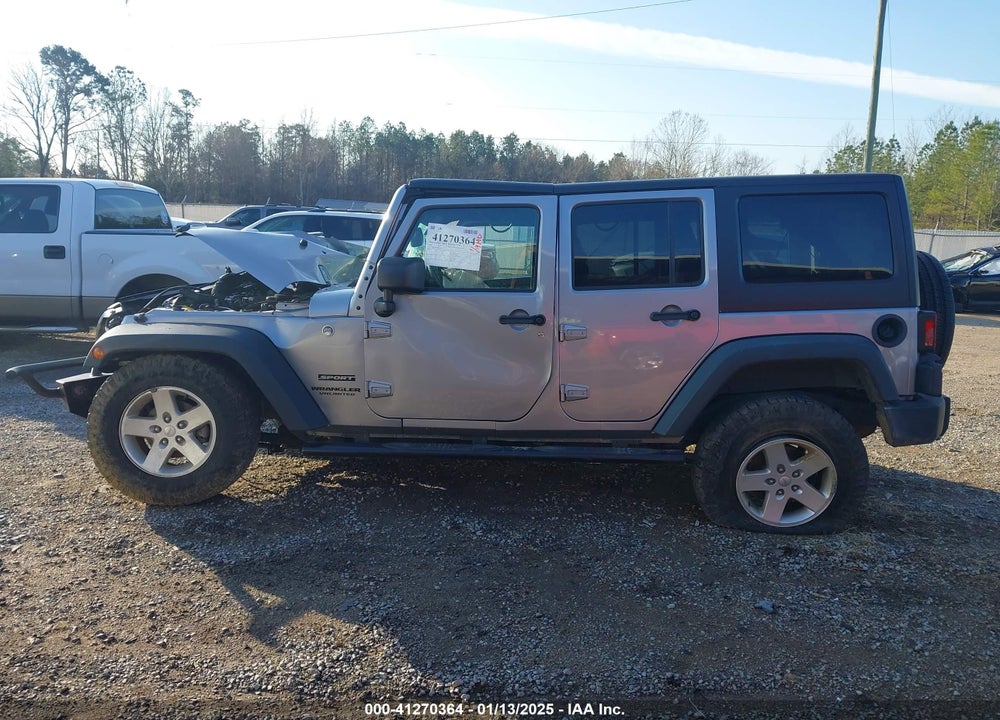 2016 JEEP WRANGLER UNLIMITED SPORT VIN: 1C4BJWDG9GL297715