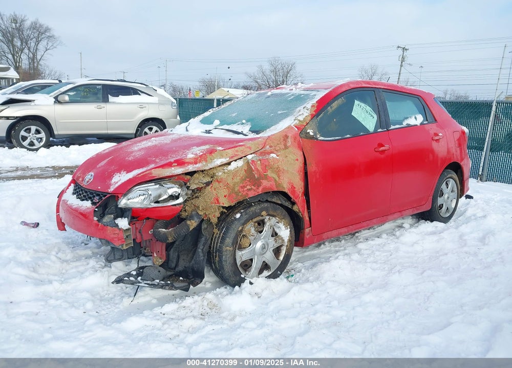 2009 TOYOTA COROLLA MATRIX VIN: 2T1LE40E09C001279