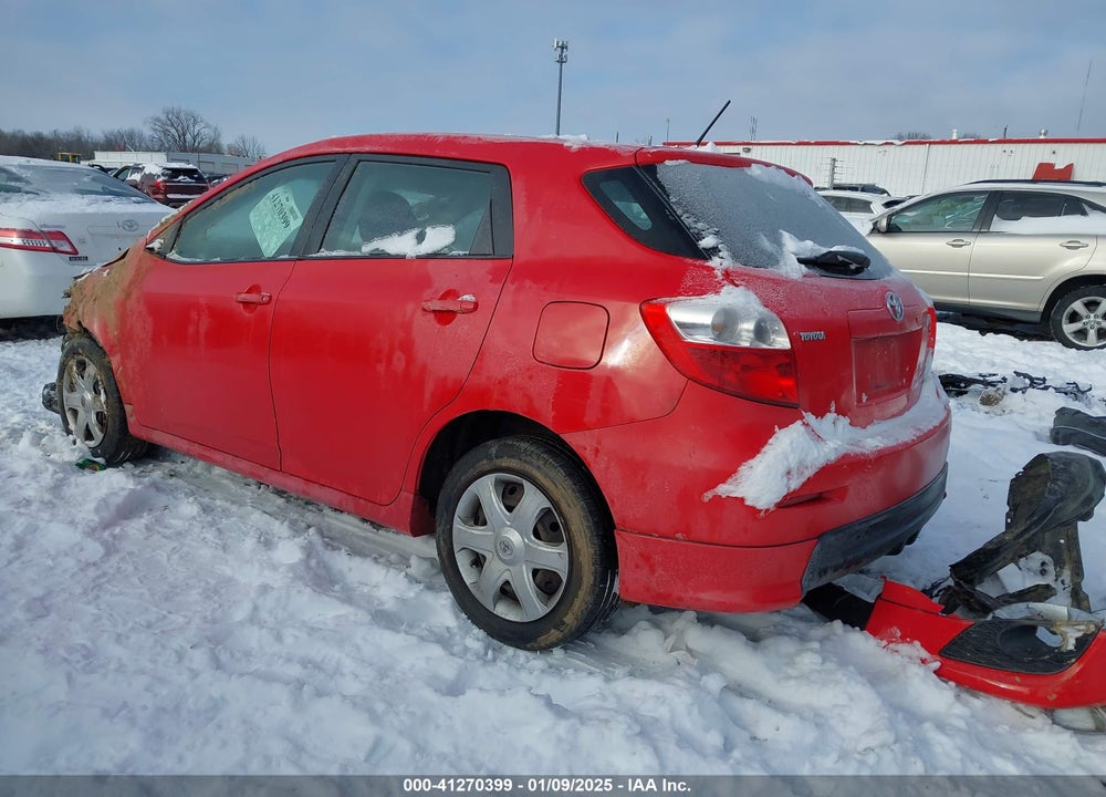 2009 TOYOTA COROLLA MATRIX VIN: 2T1LE40E09C001279