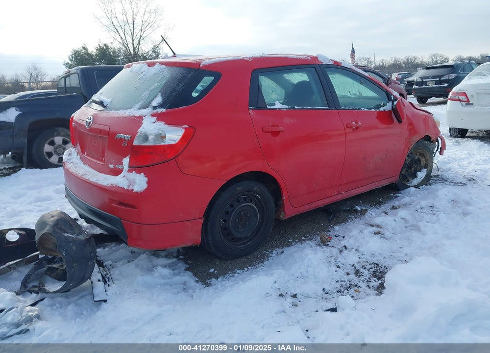 2009 TOYOTA COROLLA MATRIX VIN: 2T1LE40E09C001279