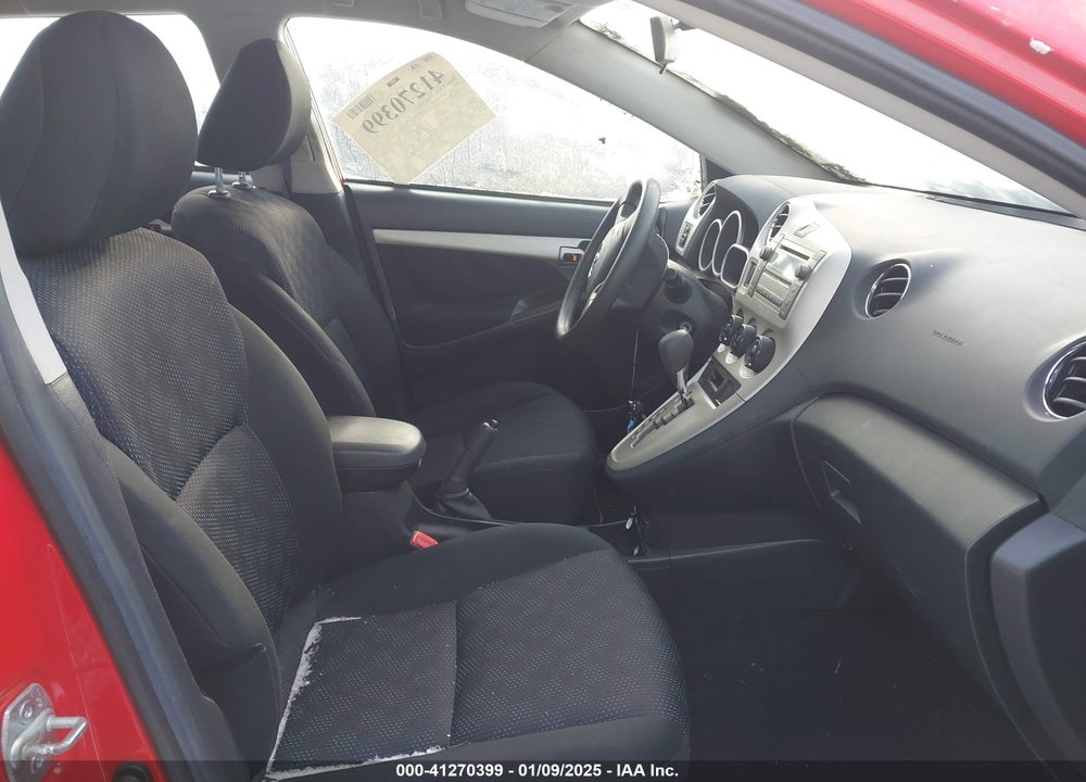 2009 TOYOTA COROLLA MATRIX VIN: 2T1LE40E09C001279