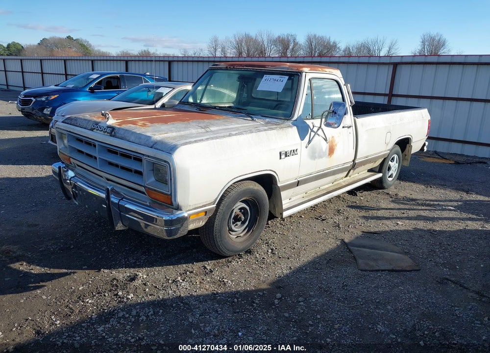 1987 DODGE D-SERIES D150 VIN: 1B7HD14H8HS312953