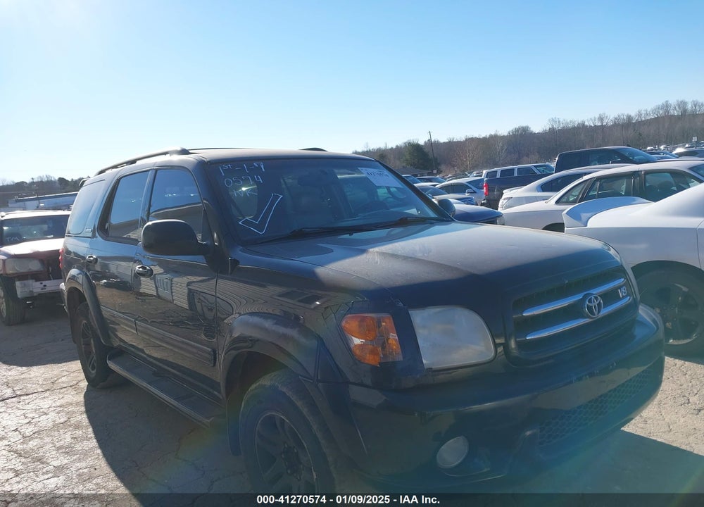 2003 TOYOTA SEQUOIA LIMITED V8 VIN: 5TDZT38AX3S186595