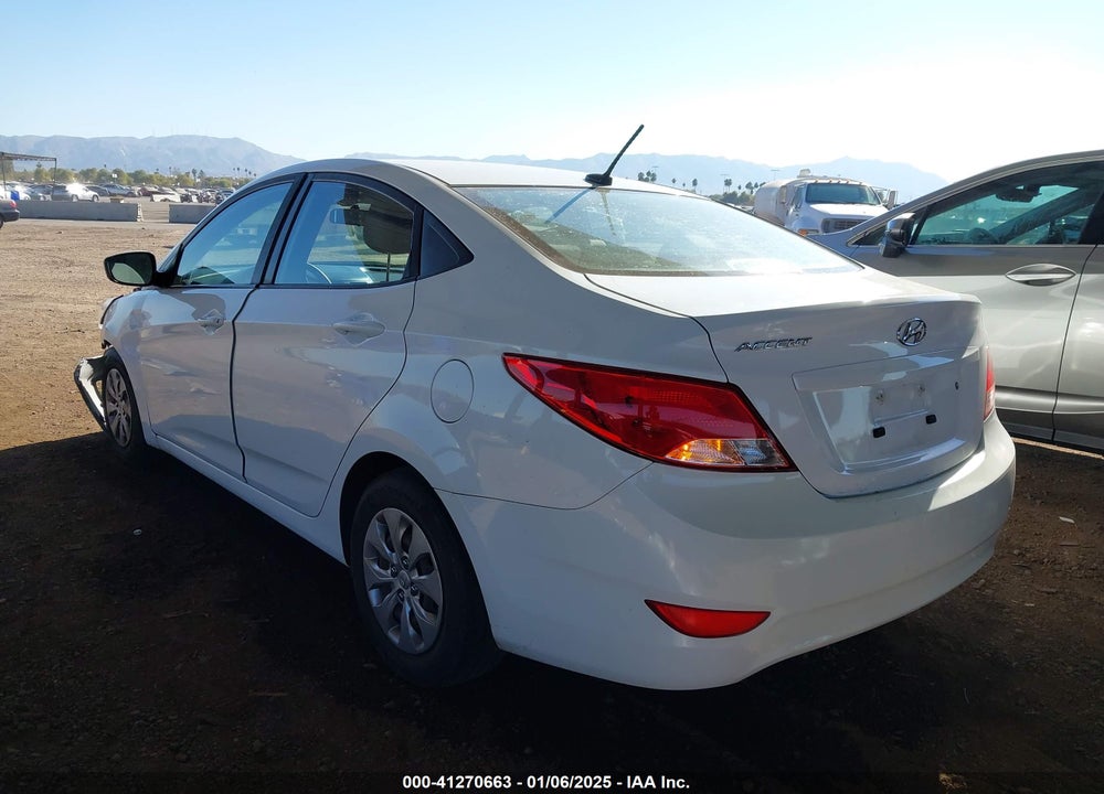 2017 HYUNDAI ACCENT VIN: KMHCT4AEXHU334784