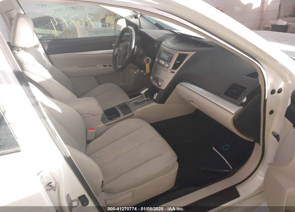 2012 SUBARU LEGACY VIN: 4S3BMBC63C3005947