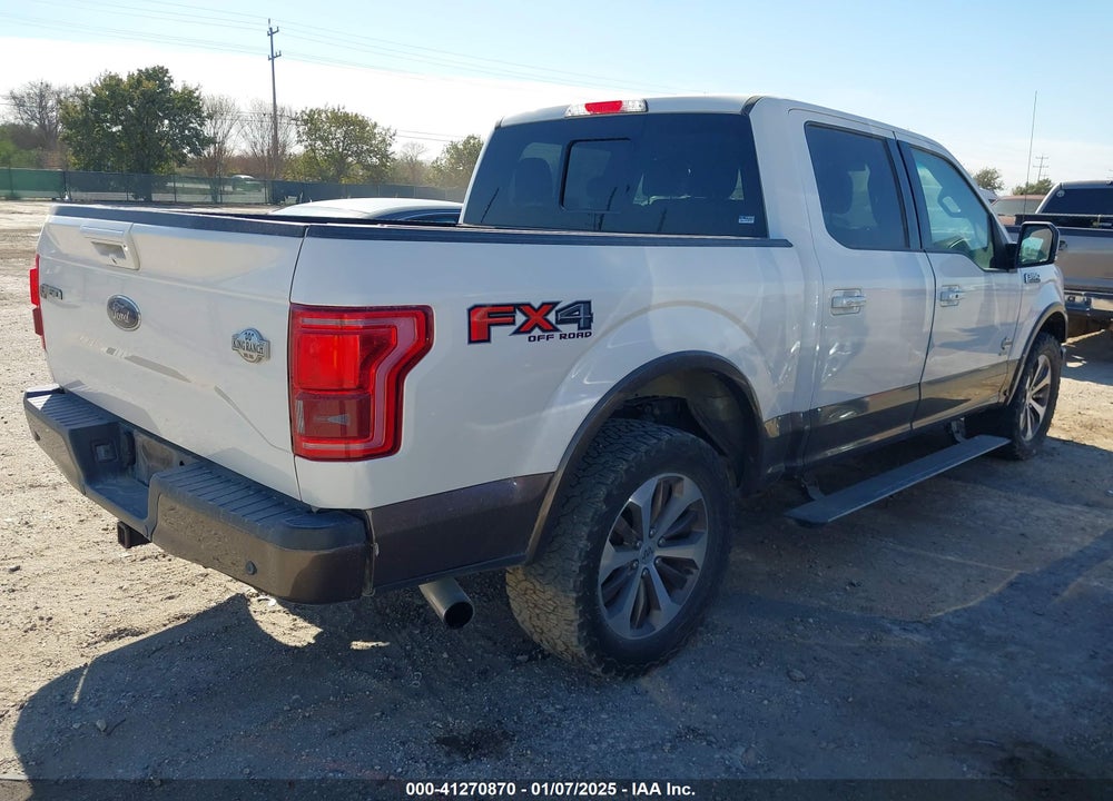 2015 FORD F-150 KING RANCH VIN: 1FTEW1EG2FFB40606