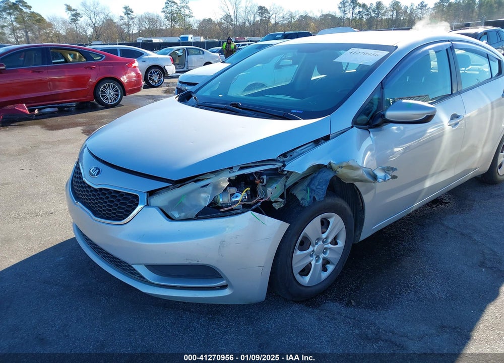 2016 KIA FORTE LX VIN: KNAFK4A61G5539218