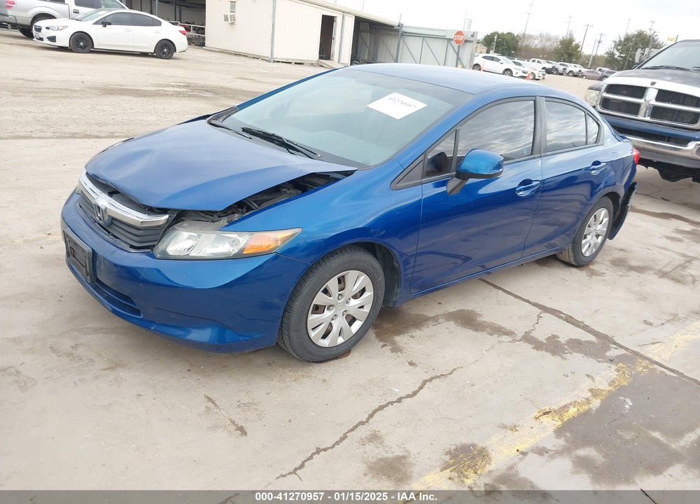 2012 HONDA CIVIC SDN VIN: 2HGFB2F52CH513089