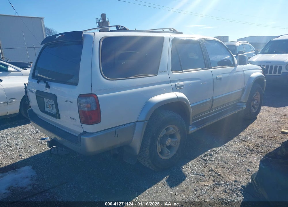 1999 TOYOTA 4RUNNER LIMITED V6 VIN: JT3GN87R5X0124086