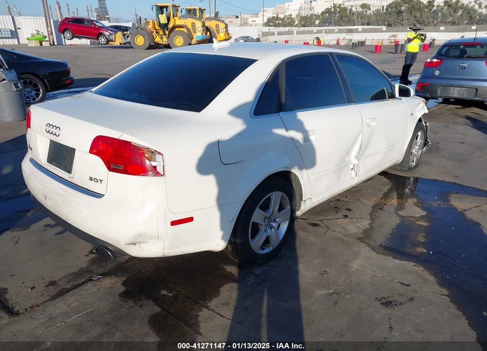 2006 AUDI A4 2.0T VIN: WAUAF78E76A134127