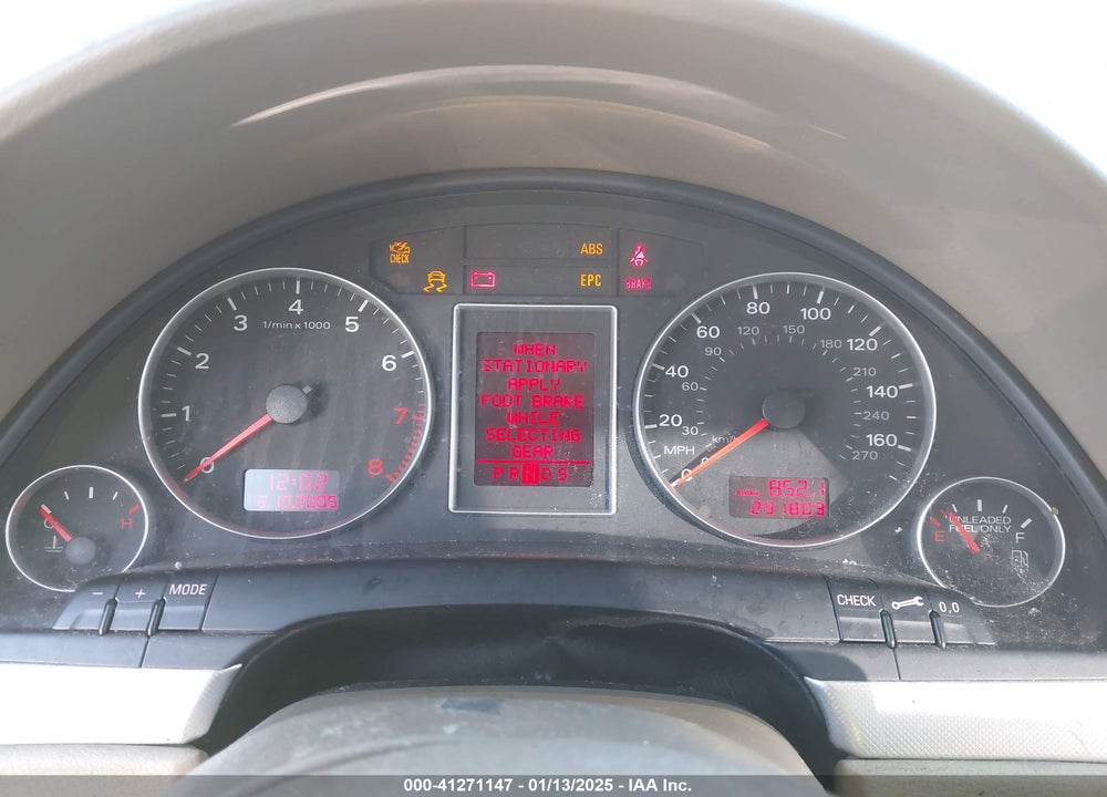 2006 AUDI A4 2.0T VIN: WAUAF78E76A134127