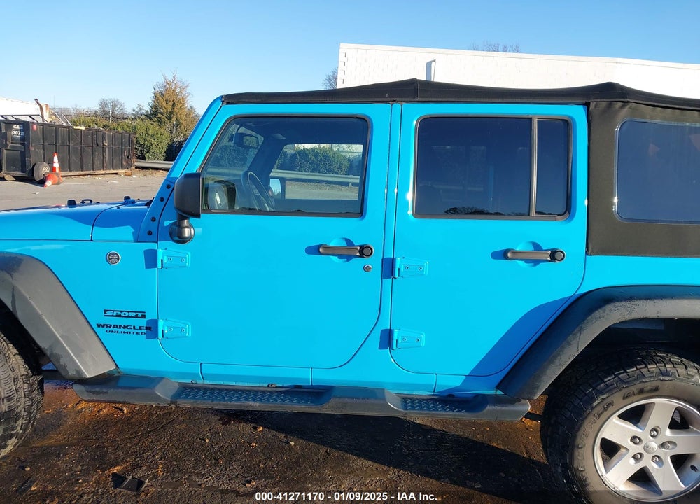 2017 JEEP WRANGLER UNLIMITED SPORT 4X4 VIN: 1C4BJWDGXHL599418