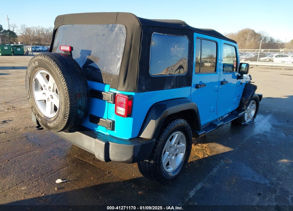 2017 JEEP WRANGLER UNLIMITED SPORT 4X4 VIN: 1C4BJWDGXHL599418