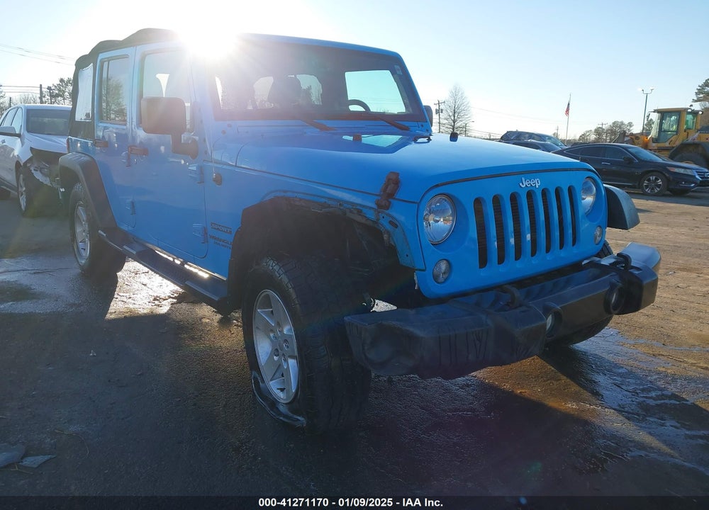 2017 JEEP WRANGLER UNLIMITED SPORT 4X4 VIN: 1C4BJWDGXHL599418