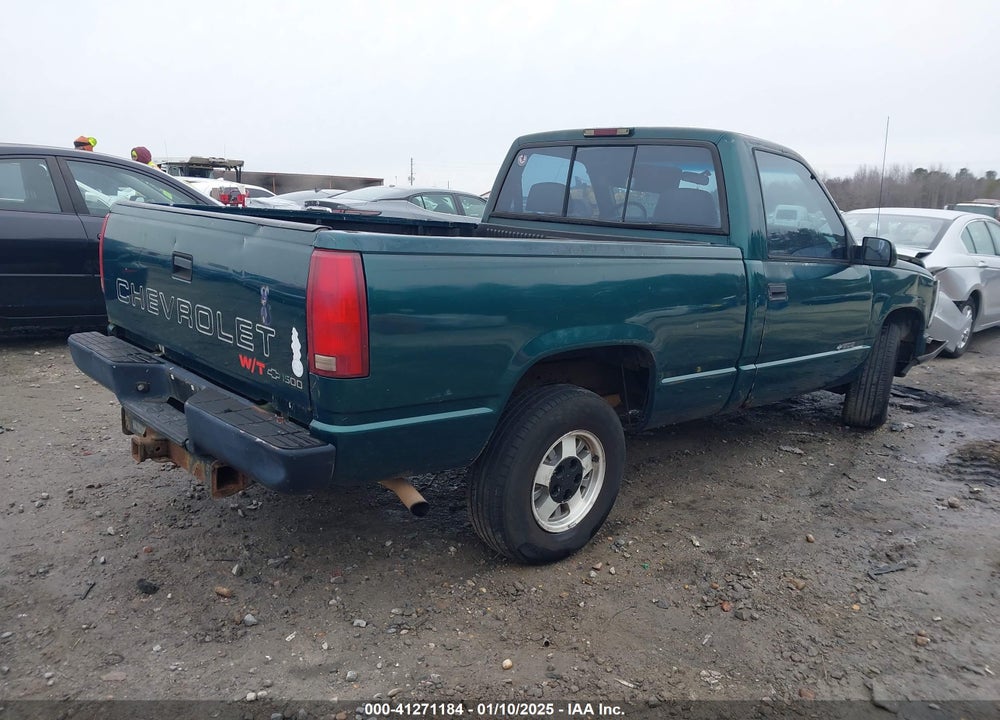 1997 CHEVROLET C1500 FLEETSIDE W/T VIN: 1GCEC14W3VZ196309
