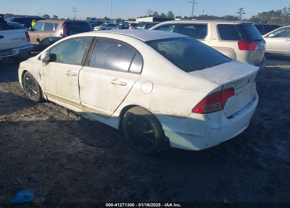 2008 HONDA CIVIC LX VIN: 1HGFA16598L009663