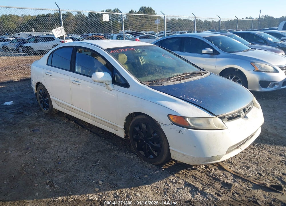 2008 HONDA CIVIC LX VIN: 1HGFA16598L009663