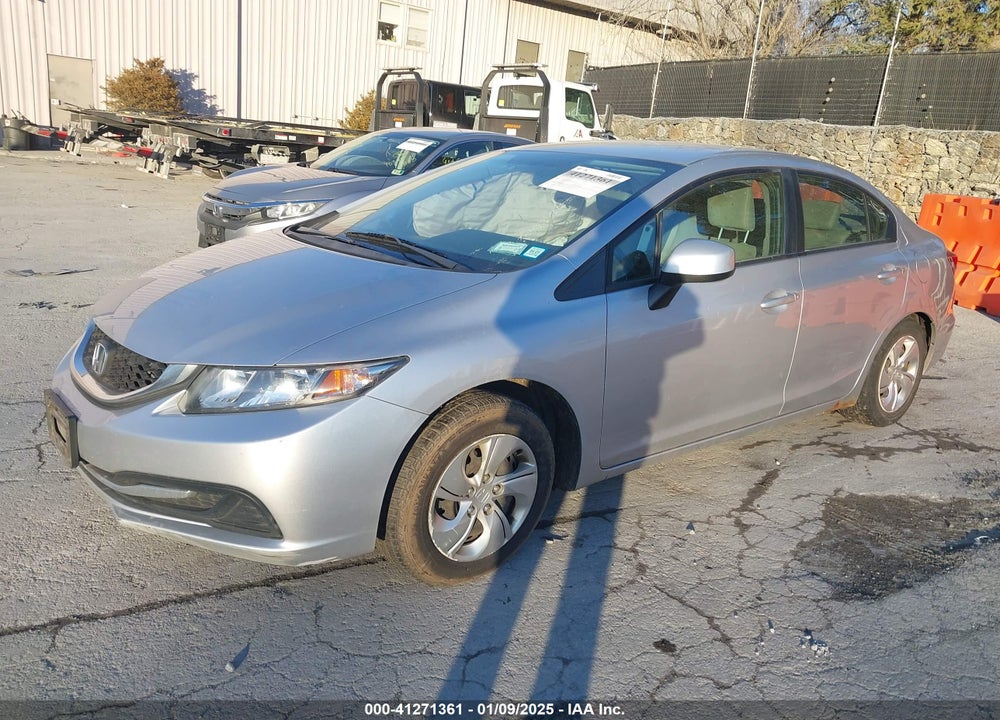 2013 HONDA CIVIC LX VIN: 19XFB2F56DE263612