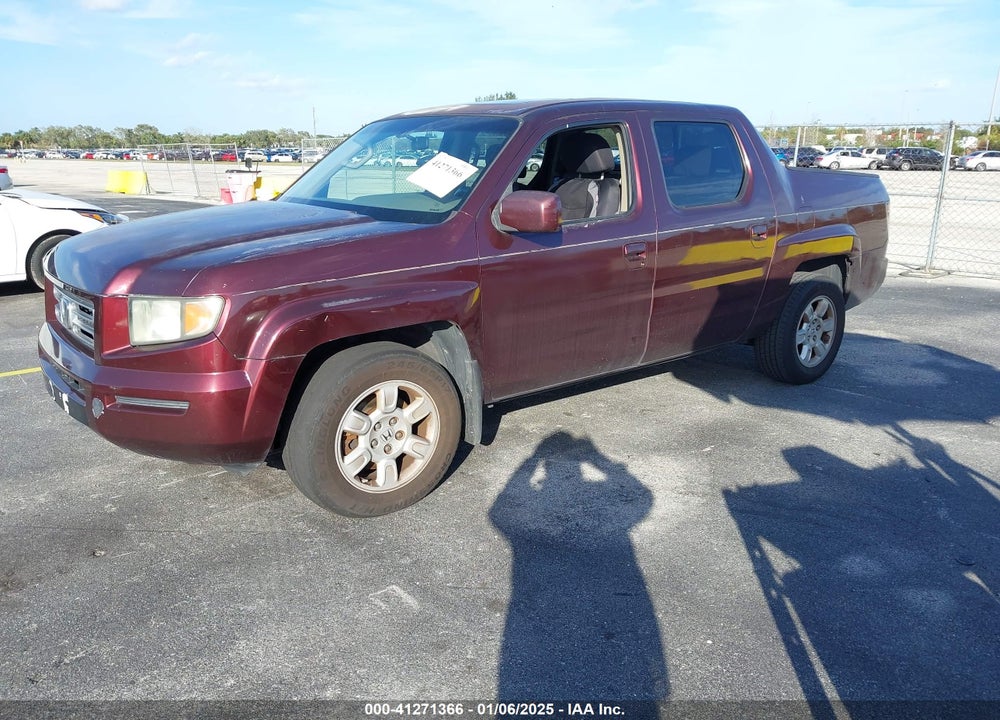 2007 HONDA RIDGELINE RTL VIN: 2HJYK16587H535830