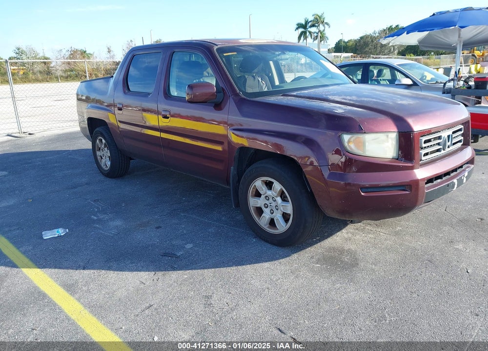 2007 HONDA RIDGELINE RTL VIN: 2HJYK16587H535830