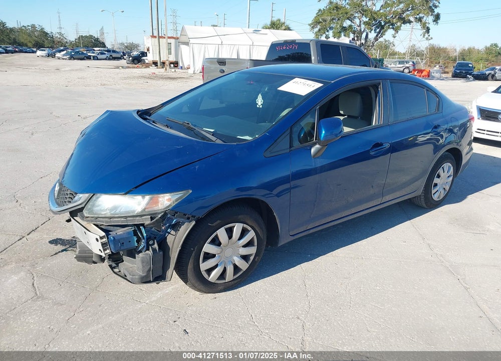 2013 HONDA CIVIC VIN: 2HGFB2F58DH578739