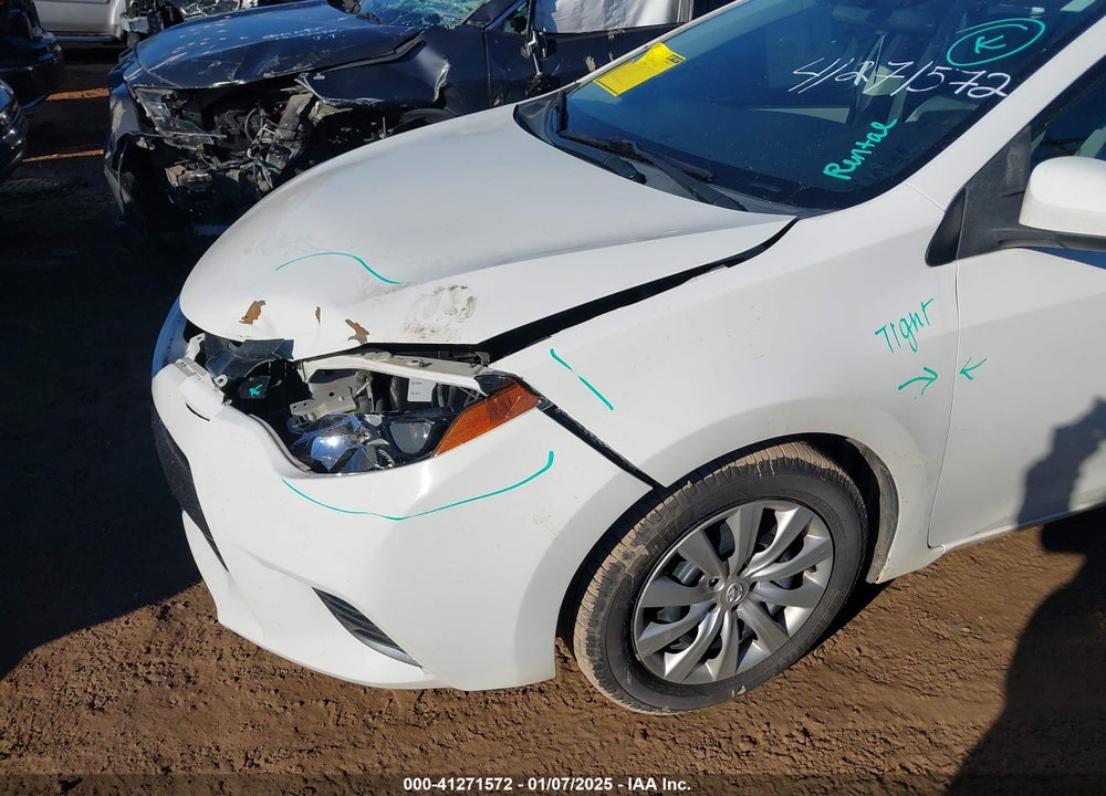 2015 TOYOTA COROLLA LE VIN: 5YFBURHE6FP296027