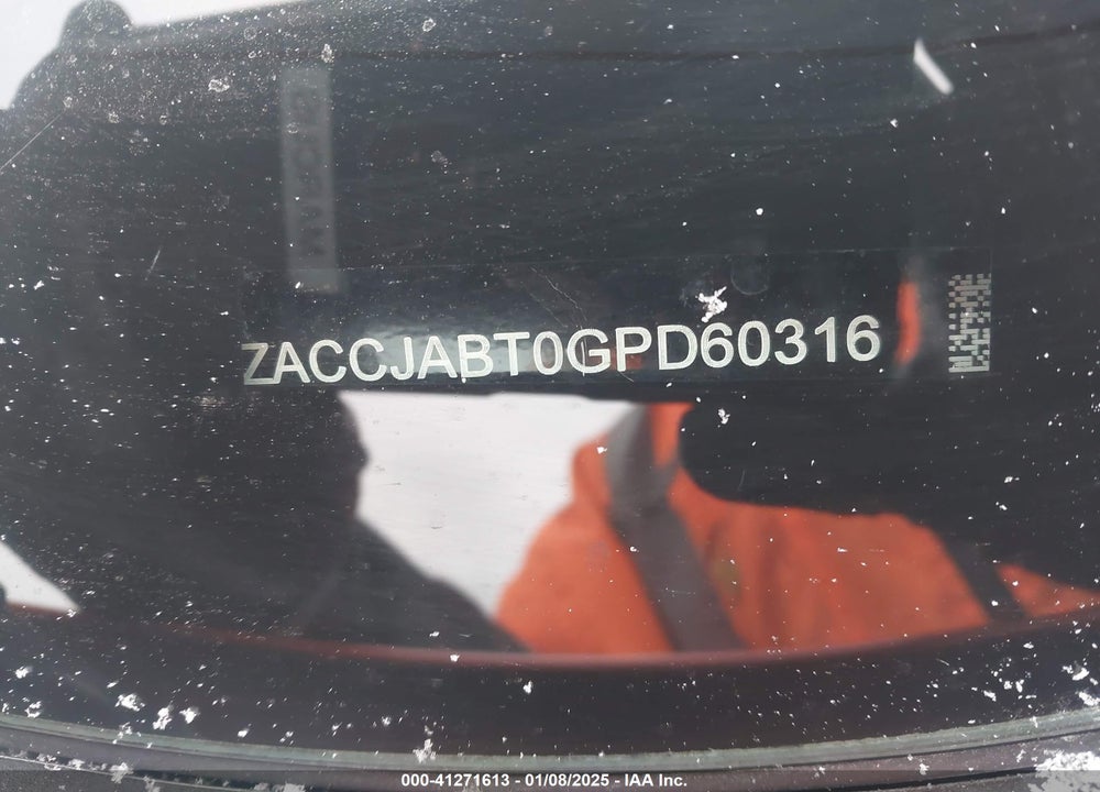 2016 JEEP RENEGADE LATITUDE VIN: ZACCJABT0GPD60316