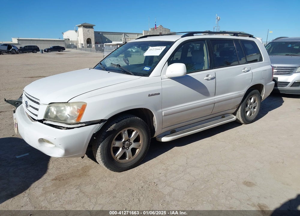 2003 TOYOTA HIGHLANDER LIMITED V6 VIN: JTEGF21AX30083338